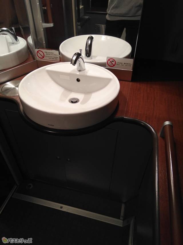 独立洗面台も付いている豪華さ