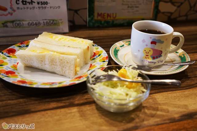 3種類のモーニングセットが選べるお店