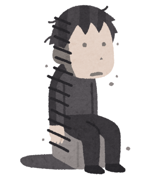突然の事態に頭が真っ白になってしまった人（イメージ）