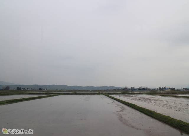 のどかな風景を眺めながら、来た道を1時間かけて戻る