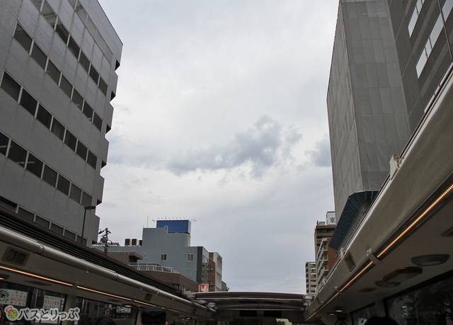札幌中心部を走行中