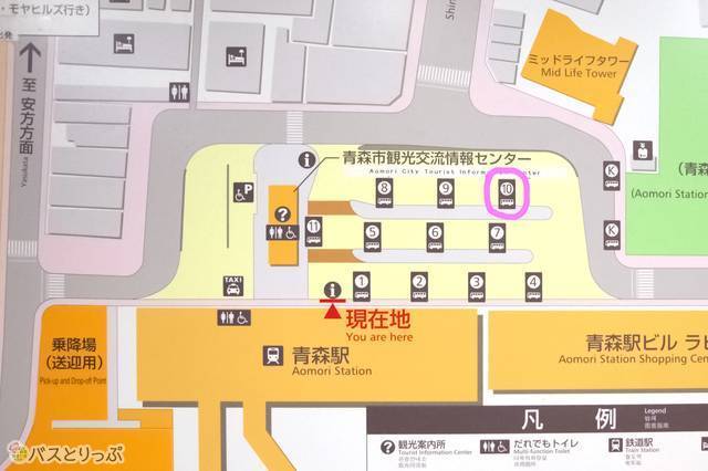 バスロータリー地図