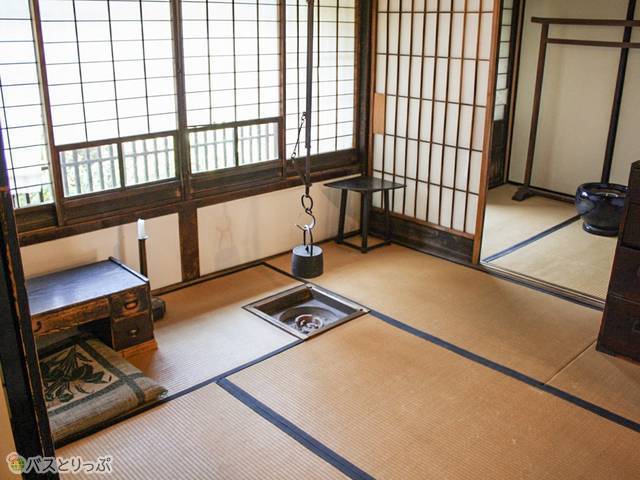 啄木新婚の家の囲炉裏