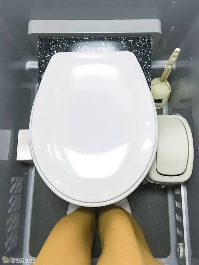 かなりコンパクトなトイレ内