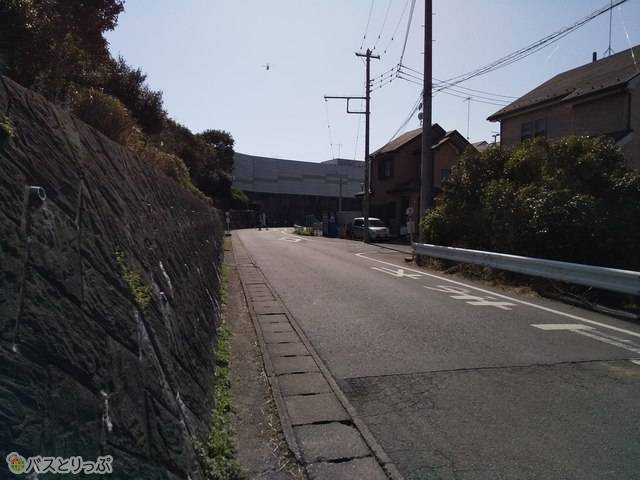 サービスエリア近くの道