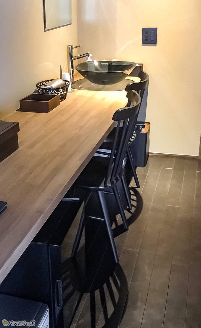 部屋内にある洗面台