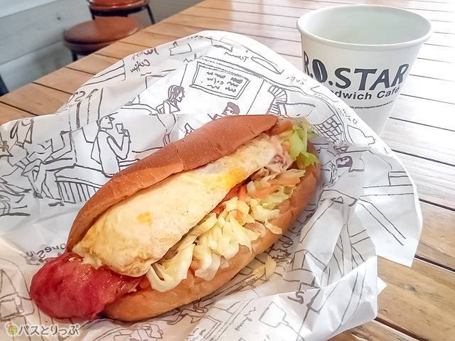 ベーコンエッグホットサンド