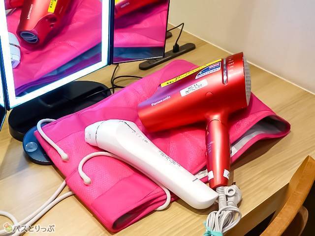 大阪店のみで借りられる美容家電もあり