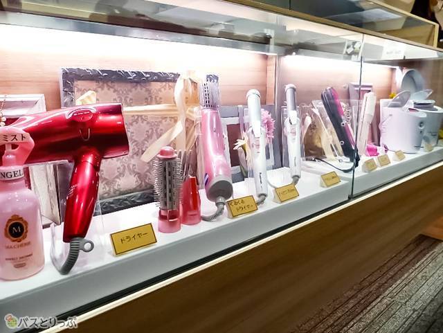 美容家電もレンタル無料！（写真は神戸店）