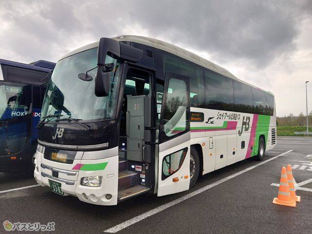 由仁PAに到着！