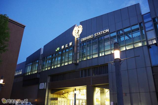 帯広駅（夜の写真で失礼！）