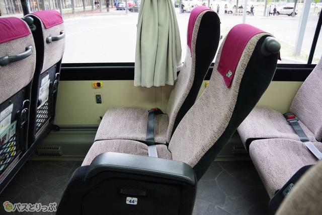 リクライニング後