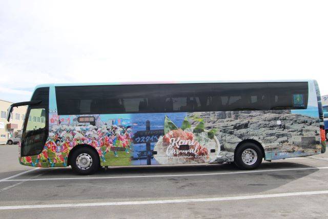 えさし号のデザイン（画像提供：宗谷バス）