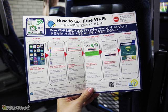 Wi-Fiの接続手順を手元で確認できる