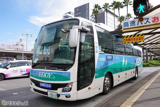 徳島駅前に到着