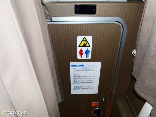 カーテンの中に入口がある