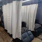 3列中央のシートにもカーテンが