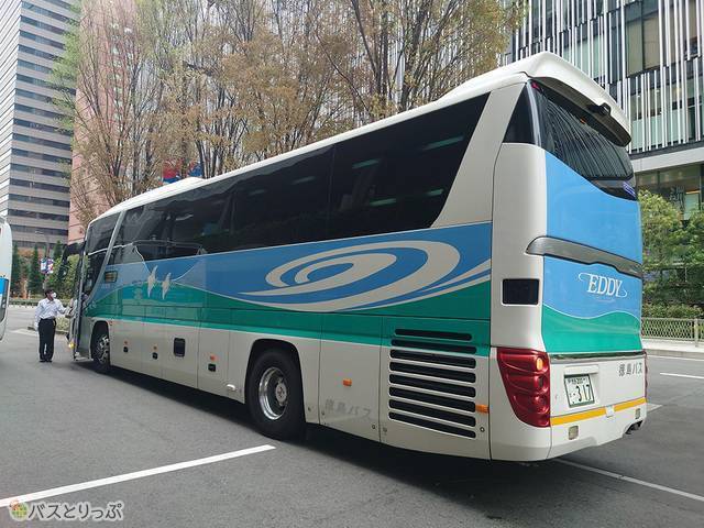 後ろから見たところ