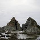 高さ20mを超える2つの岩、夫婦岩