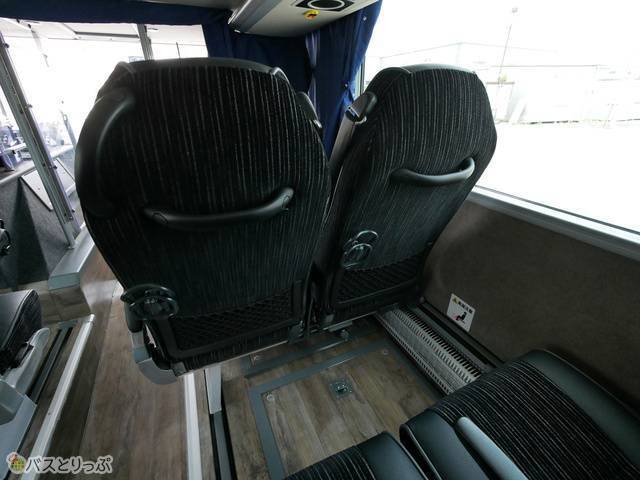 シートの下は何もない空間