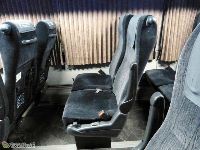 座席周りの様子。乗車時の状態