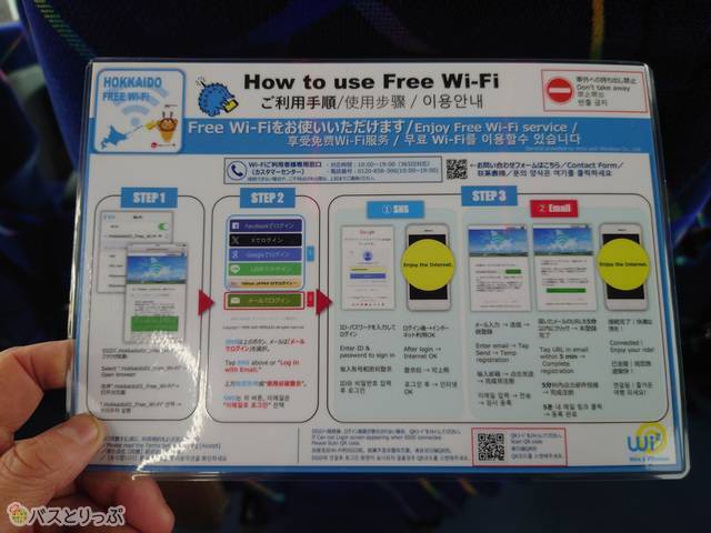 メッシュポケットにWi-Fi接続情報が