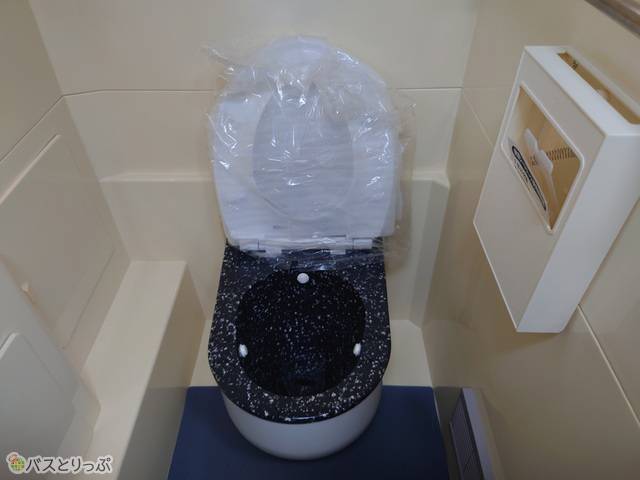 車両最後部にトイレが