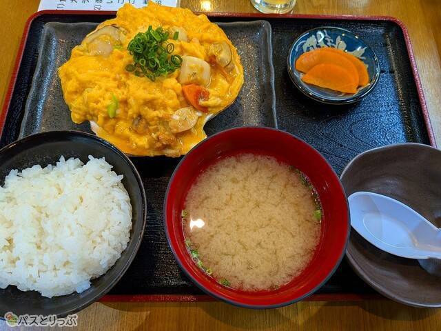 帆立の貝焼き味噌定食　1,550円