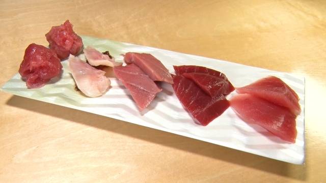 マグロマンの刺し盛り