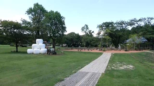 牧場広大な敷地